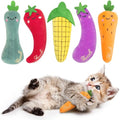 ETEKYER Catnip Cat Toys for Indoor Cats, Vegetable Shape 5 Pack - style: Catnip toys 5 Pack