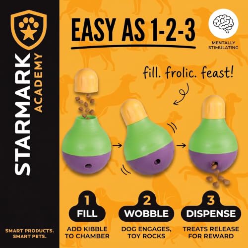 Starmark Treat Dispensing Bob-A-Lot Large Dog Interactive Feeder Toy - size: Large