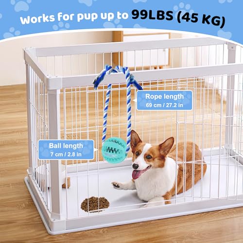 Interactive Dog Toys, Crate Training Aids for Puppies,Light Blue - color: light blue