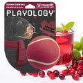 Playology Squeaky Chew Ball Dog Toy - Medium, Cranberry Scent - size: Medium, style: Cranberry