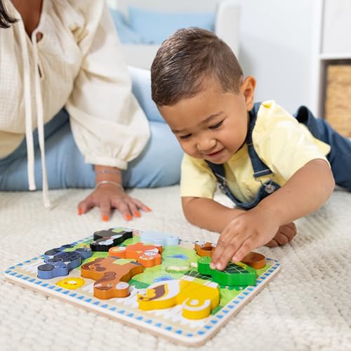 Melissa & Doug Pets Wooden Chunky Puzzle (8 pcs), Educational Screen Free Activity for Toddler, Preschoolers and Kids Ages 2+ - size: 11.95 x 8.95 x 1 inches, style: Pets