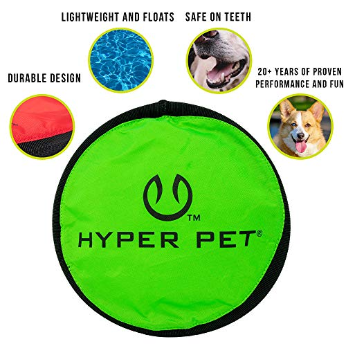Hyper Pet Flippy Flopper Flying Disc Soft Dog Toy 9 Inch, Floats, 6 Pack - size: 9" Pack of 6