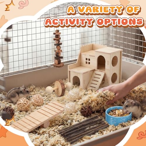 40 Pcs Hamster Cage Accessories Exercise Wheel,Fun Style - style: Fun style