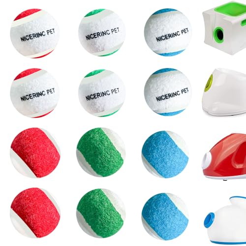 X-Small Dog Tennis Balls Dog Toys Ball 1.72" Pack of 12, Fit Ball Launchers - color: 3 Colors tennis balls