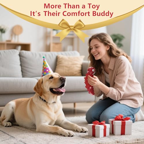 Indestructible Dog Toys for Aggressive Chewers, Tough Toy - color: Red