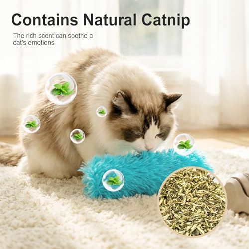 Cat Toys Pillows 6Pcs Catnip Kicker Toys for Cats Promotes Kitty Exercise - color: ZH-01
