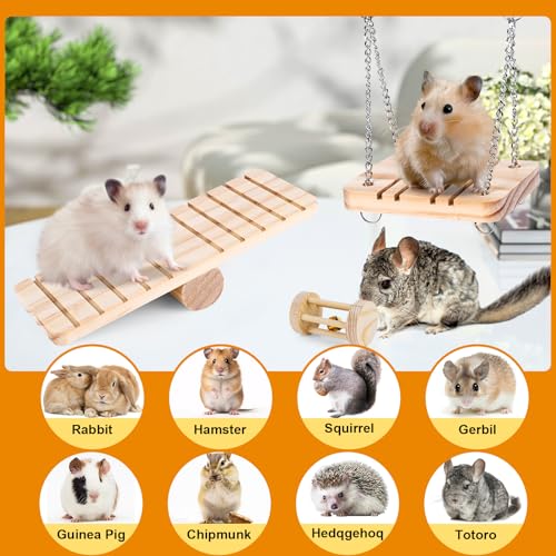 Hamster Toys Set, Guinea Pig Toys Bunny Small Animal Chewing Toy for Cage - size: 28Pack-hamster toys