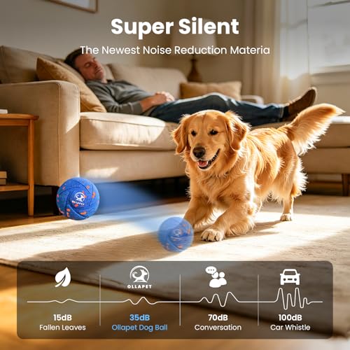 IPX7 Waterproof, Smart Chase Pet Toy Ball for Medium and Large Dogs