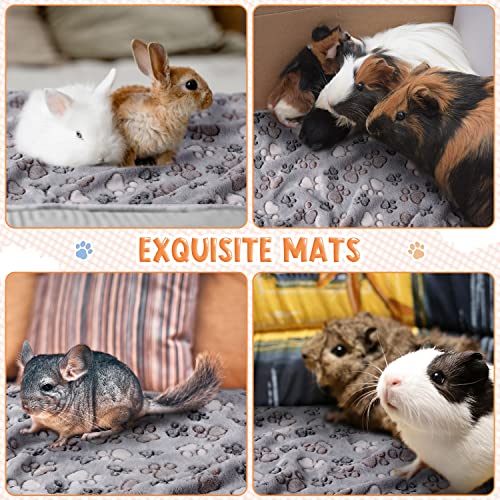 Tatuo 4 Pcs Fleece Dog Blankets for Puppy Cat, Gray, 41 x 30 in, Paw - color: Gray, size: 41 x 30 in