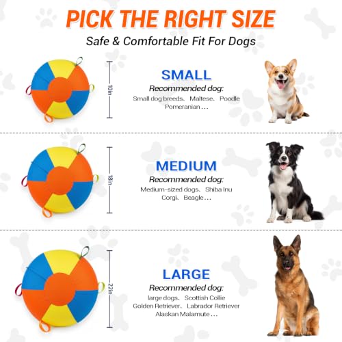 Herding Ball for Dogs, Herding Ball for Australian Shepherd 18"/22" Dog Toy - size: Small