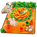 Pet Snuffle Mat for Dogs Sniff Mat Nosework Feeding Mat Slow Feeder Interactive Dog Puzzle Toys for Training and Stress Relief Encourages Natural Foraging Skills (29.5''x18.9'') - size: 29.5''x18.9''