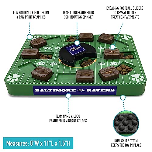 Pets First NFL Atlanta Falcons Puzzle Toy for Dogs, Slow Feeder Board for Pets, Interactive Doggie Treat Toy - color: ATLANTA FALCONS