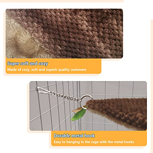 LEFTSTARER Ferret Rat Hammock Bed - Guinea Pig Tunnel Hideout Cage Accessories Toy for Hamster Sugar Glider Chinchilla (3.Bunkbed Hammock) - color: 3.Hammock