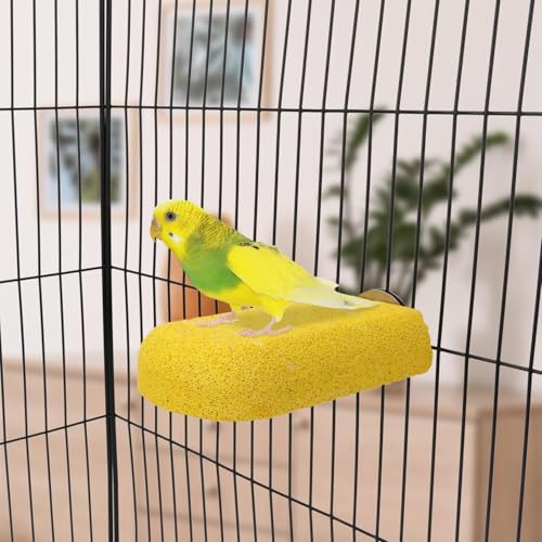 Hypeety Bird Beak Grinding Stone Cage Calcium Mineral Paw Grinding Block - color: Perch Stand