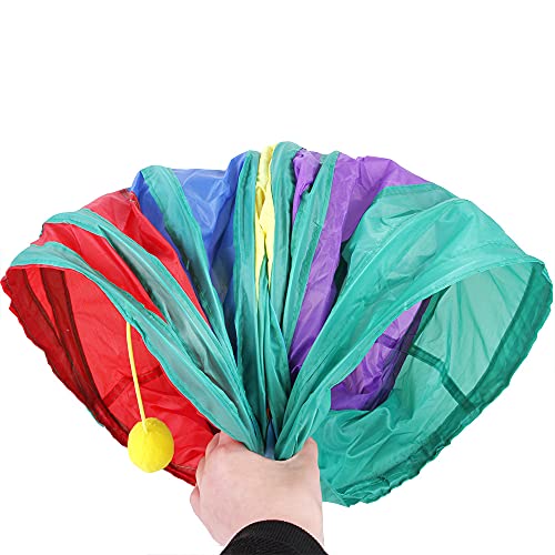 Rainbow Cat Tunnel with Interactive Ball Kitty Rabbit Play Tube Toy (3 Way)