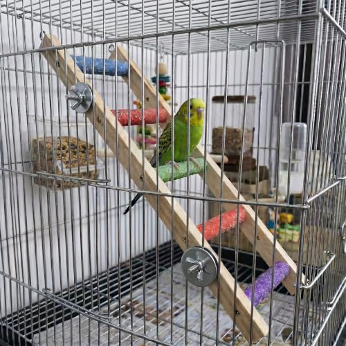 5-Section Parrot Ladder, Climbing Rope with Hooks, Chew-Proof Perch
