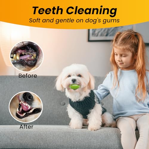 Puppy Toy, Interactive Squeaky Dog Ball Toys for Small Dogs - color: Green, size: Small