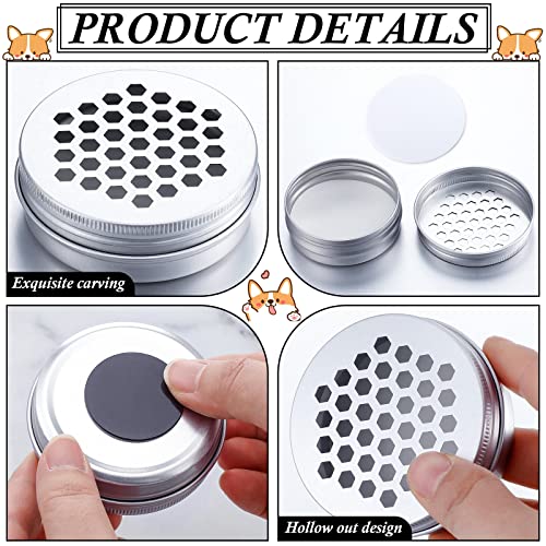 Oudain 12 Pack Dog Scent Work Tins, Hexagon - style: Hexagon