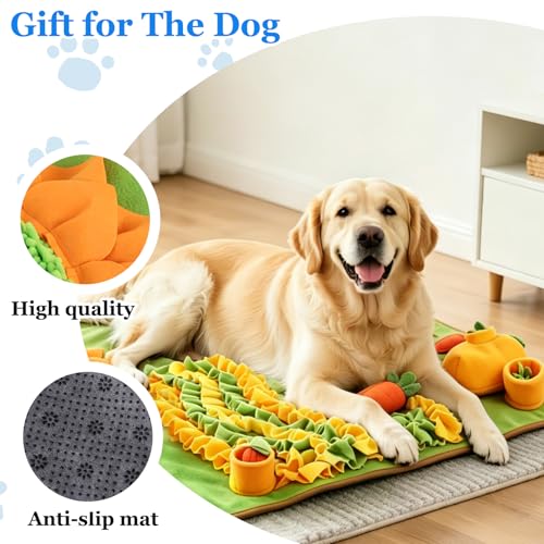 Sunflower Pet Snuffle Mat for Dogs & Cats Non-Slip Interactive Foraging Pad