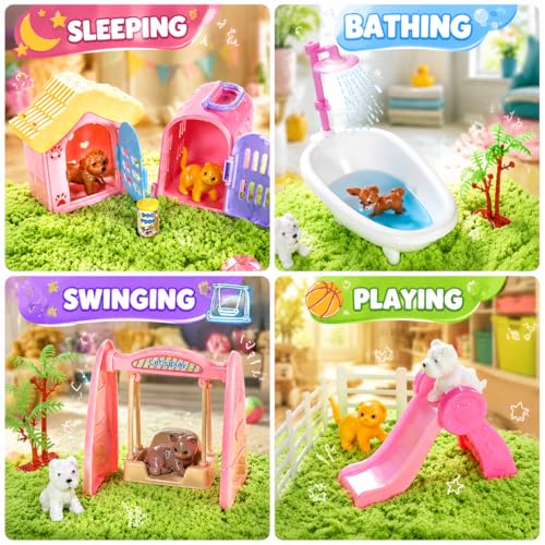 Carolart Pet Sensory Bin, Dog & Cat Sand Box Play Sand Kit, Sensory Toys - style: Pet