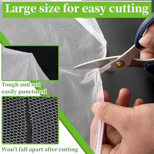 20 x 10 Ft Mosquito Netting for Garden Patio, White - color: White, size: 10 x 20 ft
