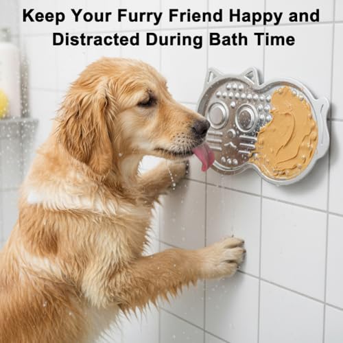 Vivifying Stainless Steel Lick Mat for Dogs, 2 Pack Calming Lick Pads