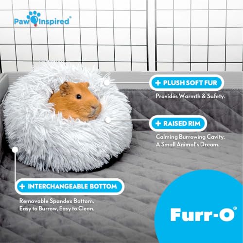 Paw Inspired Furr-O Burrowing Pet Bed Enrichment, Removable Base, Blue - color: Blue