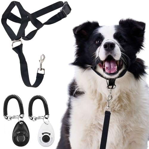 Gentle Leader for Dogs + 2X Free Training Clicker - Essential Gentle Leader - size: XL
