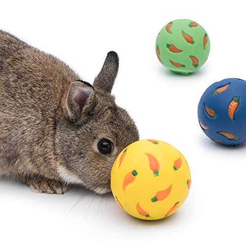 Niteangel Small Animal Treat Ball: Adjustable Treat Dispenser - color: Yellow
