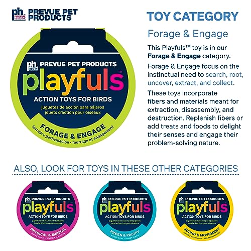 Prevue Pet Products 3-Box Stuff & Hide Playfuls Bird Toy