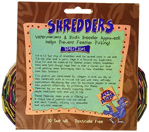 Planet Pleasures Rainbow Straight Style Bird Toy, 30' x 2"/Large - size: Rainbow Large, style: Straight