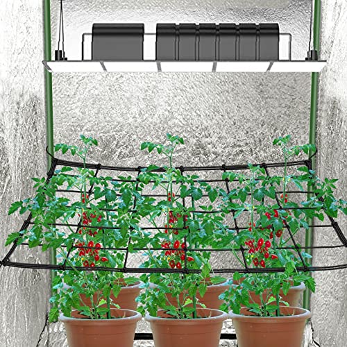 BSTPCOO 5x5 Heavy Duty Scrog Net with Hooks, Stretchy Net for Grow Tents - size: 6" Mesh-5 X 5 FT