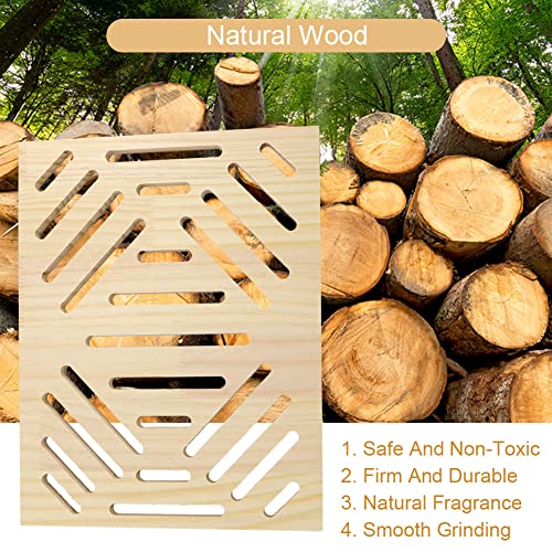 Litewoo Rabbit Scratch Board Claw and Teeth Care Chew Toy Bunny Wood Pad, B - color: C 12.60x9.84 inch