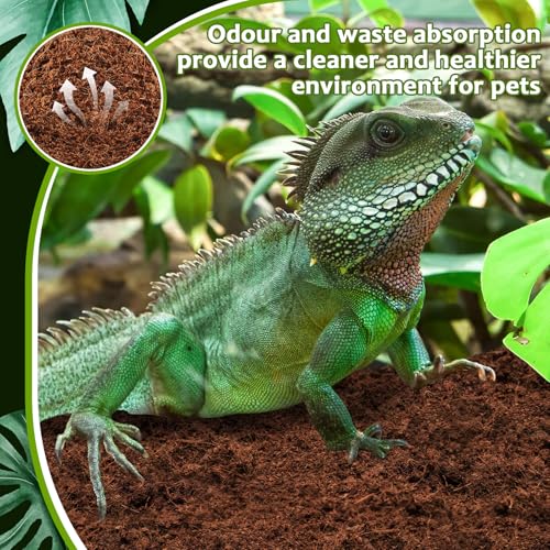 Riare 4 Pack Natural Coconut Fiber Substrate, Coco Coir Reptile Bedding - color: 4 pack