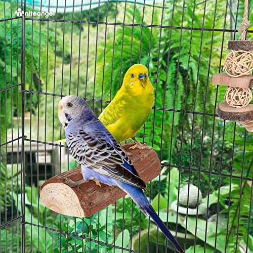 Niteangel Parrot Cage Perch, Wooden Platform for Birds (2 Pack) - size: 2 Pack