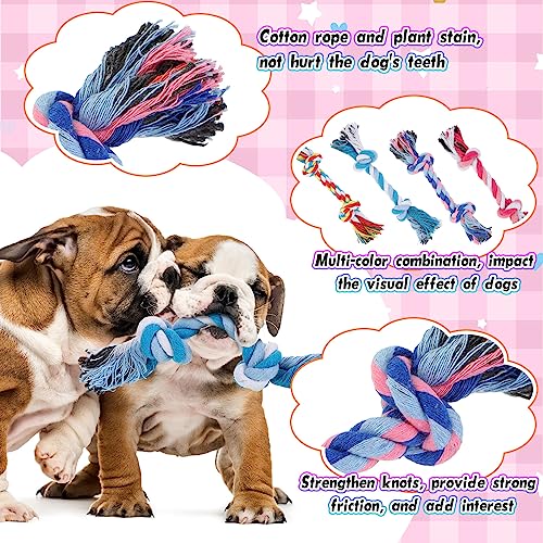 Paterr 12 Pcs Cotton Rope Toys for Small Dogs Puppy Teething