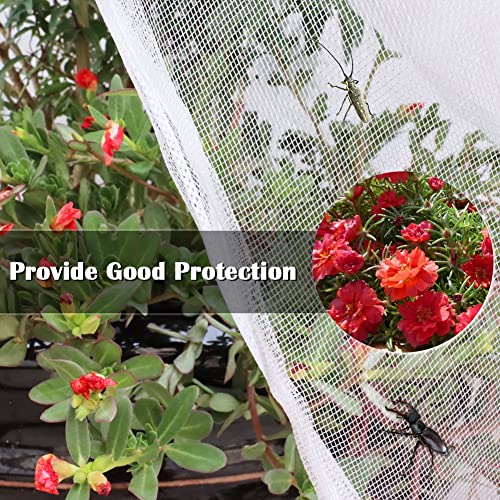 FONUNO Fruit Tree Netting with Zipper Birds Netting for Fruit Trees, White - color: White, size: 10 x 13 feet - 1 Pack