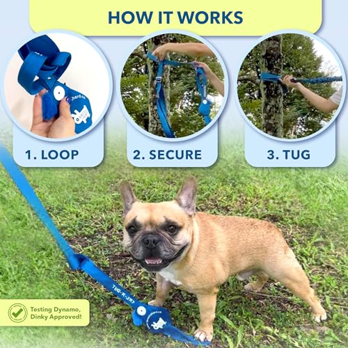 Race&Herd Tug-A-Jay Tether Tug Outdoor Dog Toy — Bungee Tug Rope - color: Tree Tugger