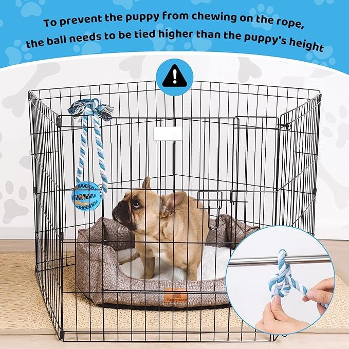Interactive Dog Toys, Crate Training Aids for Puppies,Light Blue - color: light blue