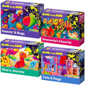30 Pieces Puzzles for Kids Ages 3-5 – 4 Jigsaw Toddler Puzzles Ages 4-6 - color: Dinosaur & Animals