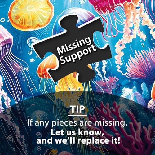 Colorful Puzzles for Kids Ages 4-8 100 Pieces Jellyfish Puzzles - color: Jellyfish