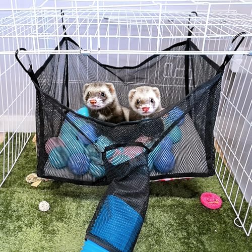 kathson Ferret Ball Pit Hammock for Cage Hanging Bed Playpen Toy Box