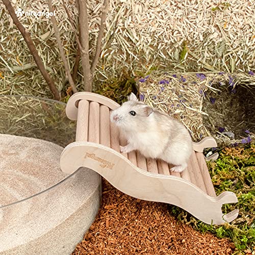 Niteangel Hamster Climbing Ladder Bridge: 6.3 x 3.7 x 1.1 inch - size: Small - 6.3'' L