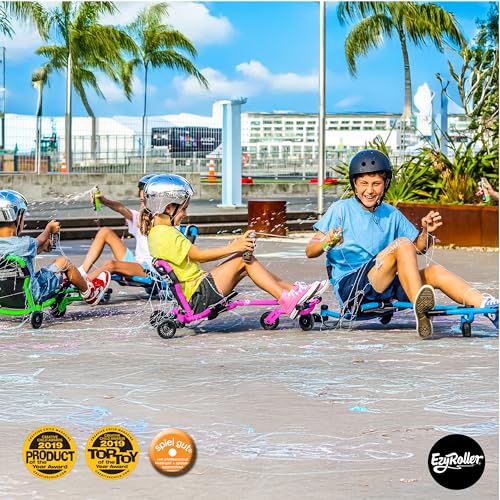 Ezyroller Drifter X Ride On Toy Ages 4-12+ Ideal Weight 40-110 lbs, Pink - color: Pink