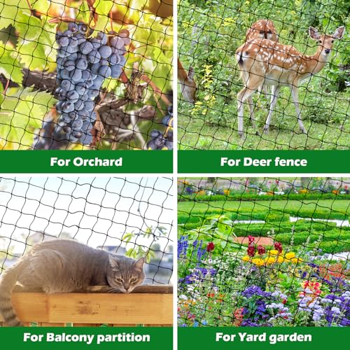 BSTPCOO Chicken Netting Roof Hawk 100x100ft, Heavy Duty 2" Mesh Bird Net - size: 100'×100'-2''