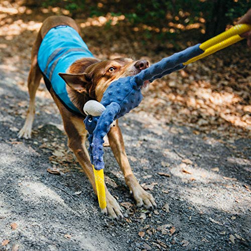 ZippyPaws RopeTugz Durable Dog Pull Rope Toy - Blue Monkey - color: Blue, size: 28 x 5 x 5 in