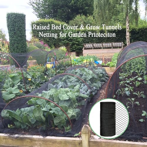 Bird Netting 25x50 Ft, 1 in Mesh Heavy Duty Garden Netting - size: 25×50 FT-1"