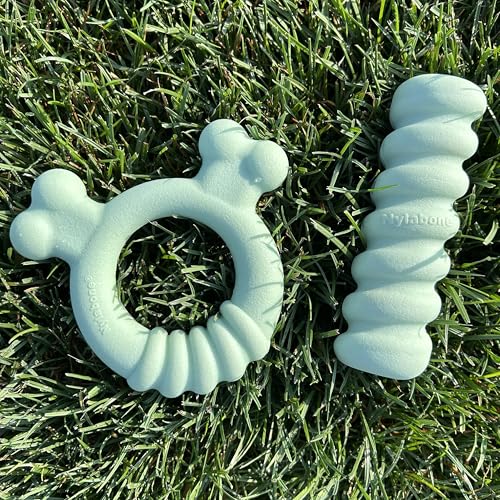 Nylabone Puppy Chew Sensory Material Soothing Ring Dog Chew Toy, Small