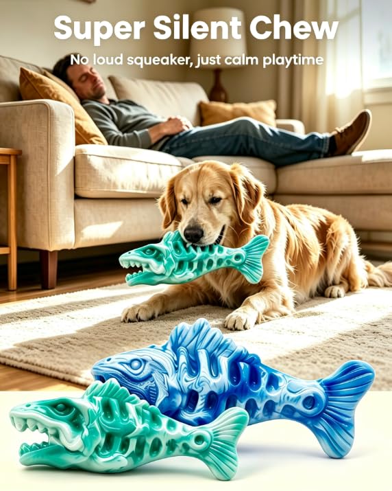 BoYoYo 2 Pack Tough Dog Chew Toys for Aggressive Chewers