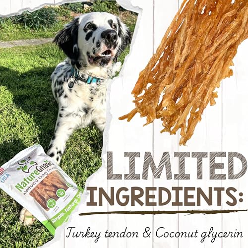 Nature Gnaws USA Turkey Tendons Dog Treats, 4 oz - size: 4 Ounce (Pack of 1), style: Tendons
